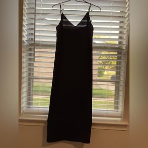 A New Day silky black slip dress